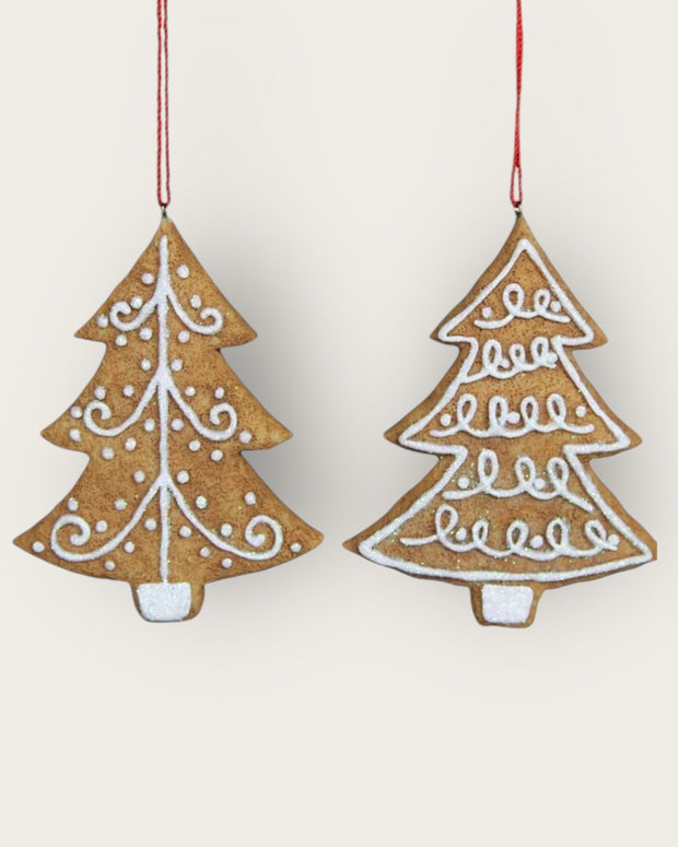 Resin Gingerbread Christmas Tree Decoration