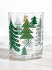 Nordic Trees Clear Glass Tealight Holder