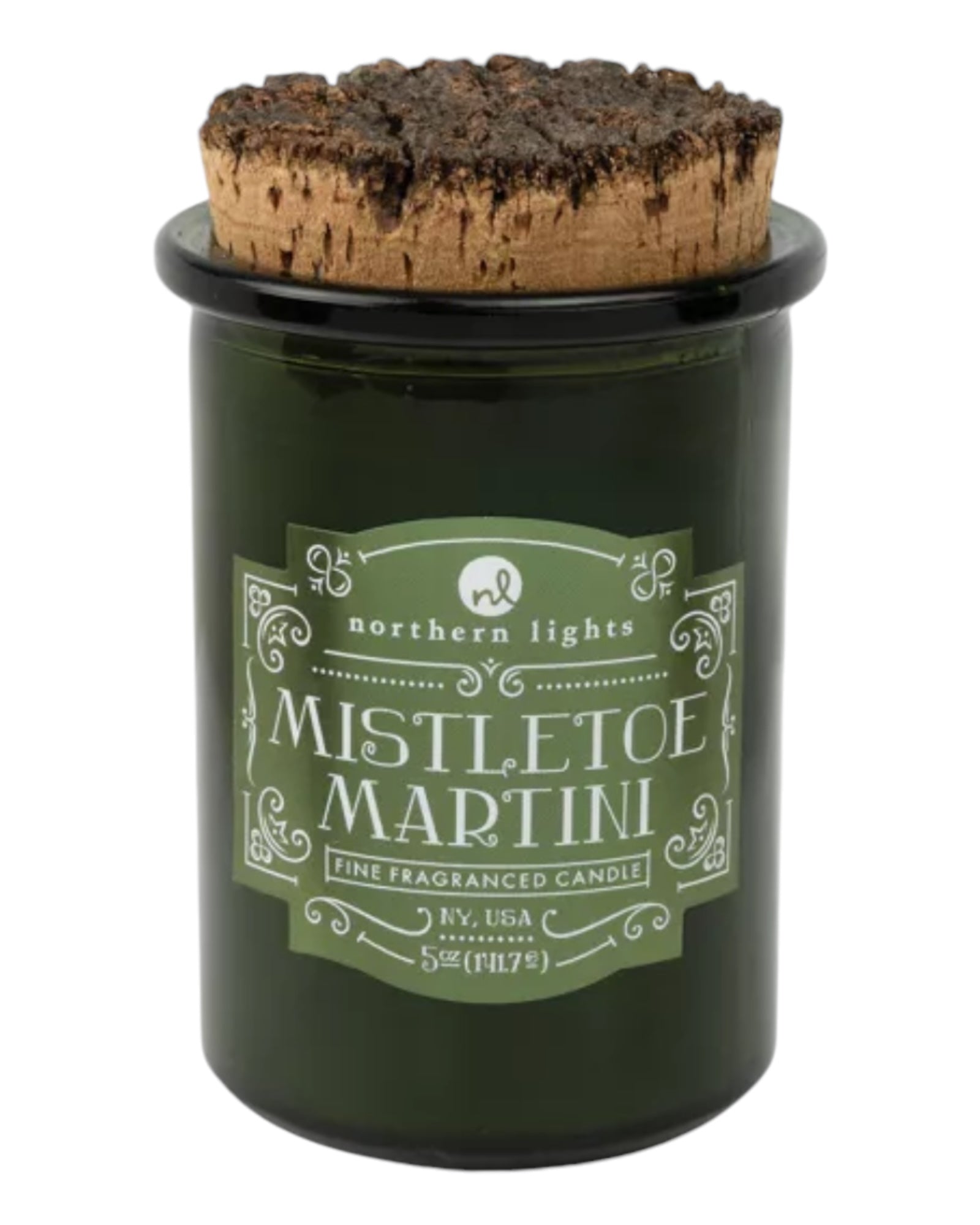 Northern Lights - Sage Green Mistletoe Martini Candle