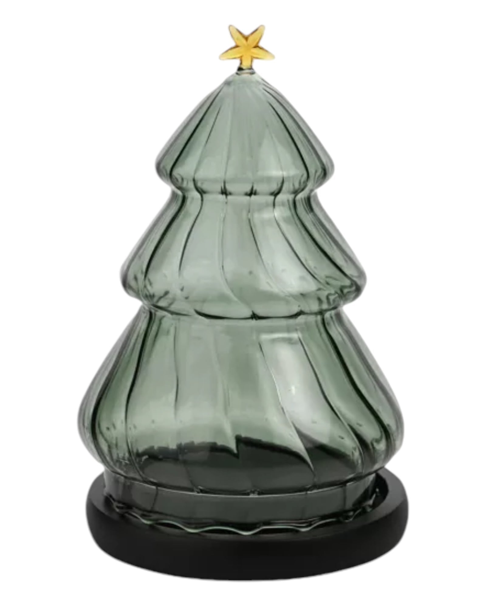 Green Glass Christmas Tree Ornament