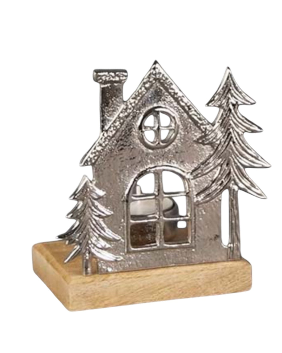 Metal House Small Tealight Holder