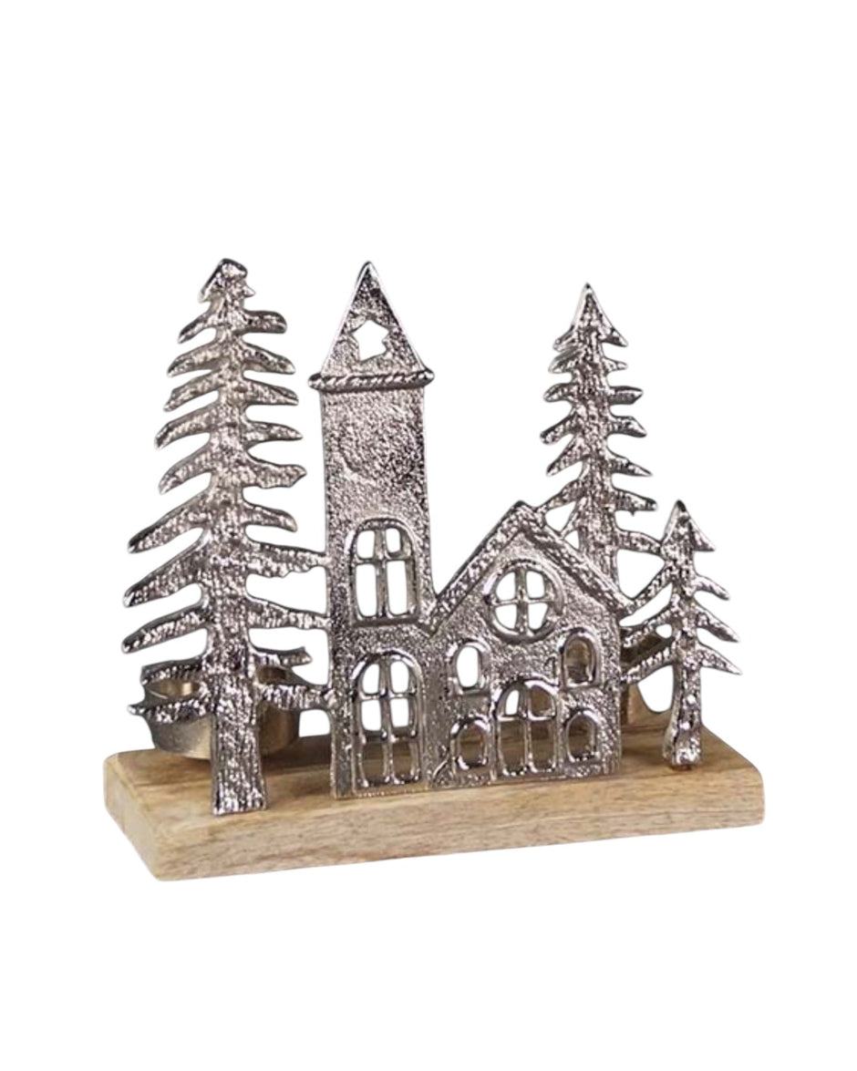 Metal House Large Tealight Holder