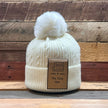 Cream Unisex Cable Bobble Hat