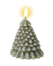 LED Light Up Green Christmas Tree Candle - Small