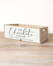 Wooden Hot Chocolate Station Crate