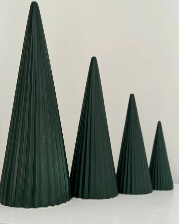 Dark Green Ceramic Tree Decoration