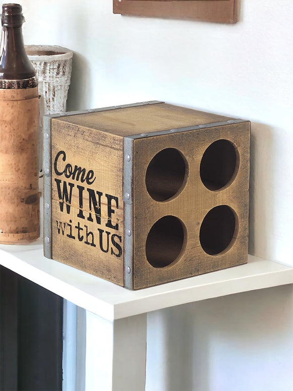 Come Wine With Us Wooden Box