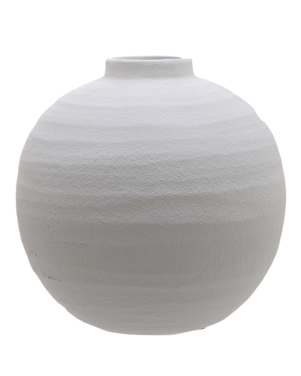 Tiber Matt White Ceramic Vase