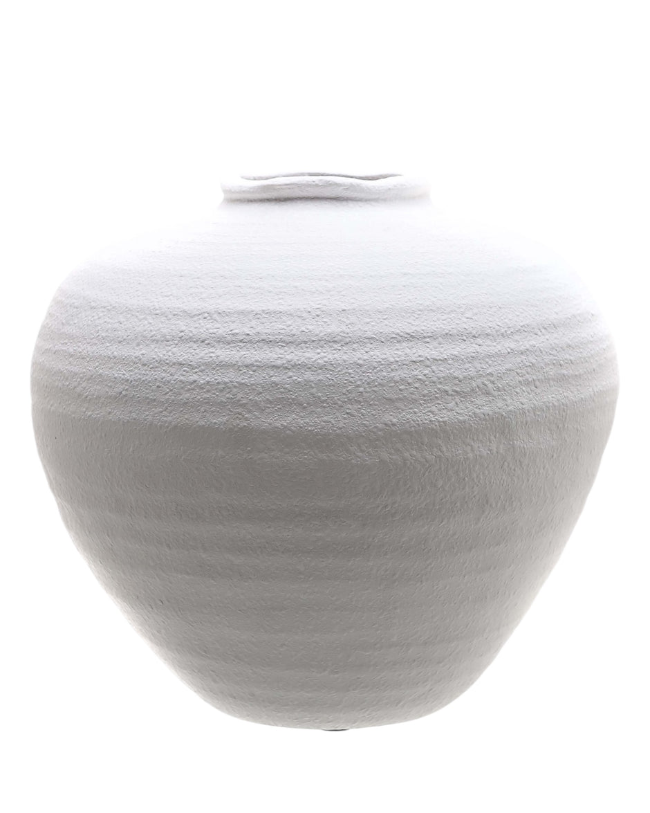 Regola Matt White Ceramic Vase