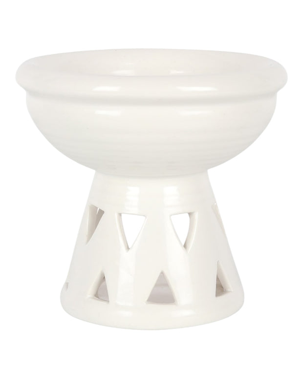 White Deep Bowl Wax Melt Oil Burner