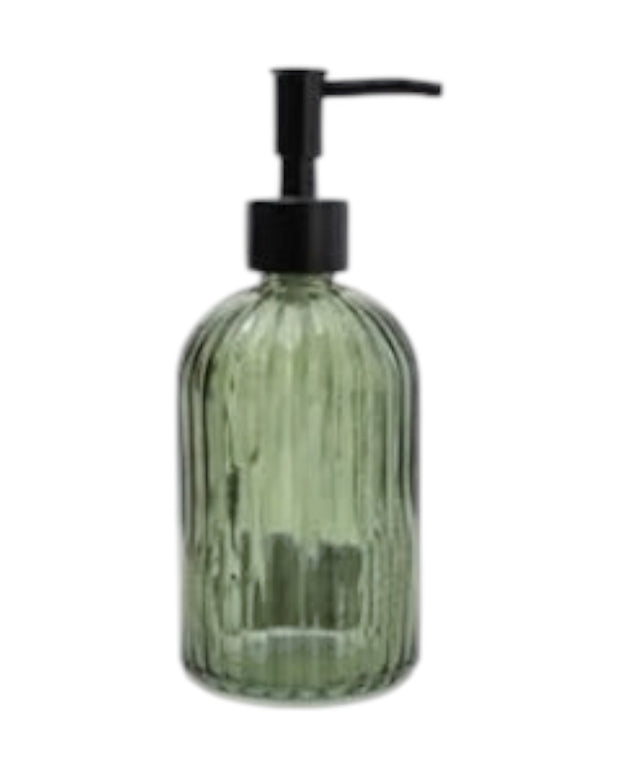 Green Glass Dispenser Bottle