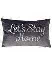 Beige Moments Grey Cushion -  Let's Stay Home