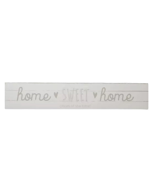 Beige Moments Wooden Sign - Home Sweet Home