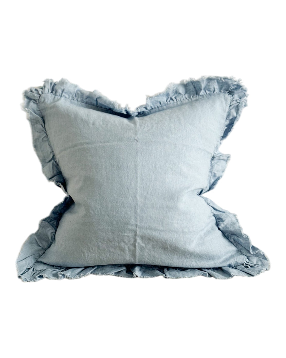 Hallie Duck Egg Blue Luxury Cotton Blend Cushion Cover - 45cm x 45cm