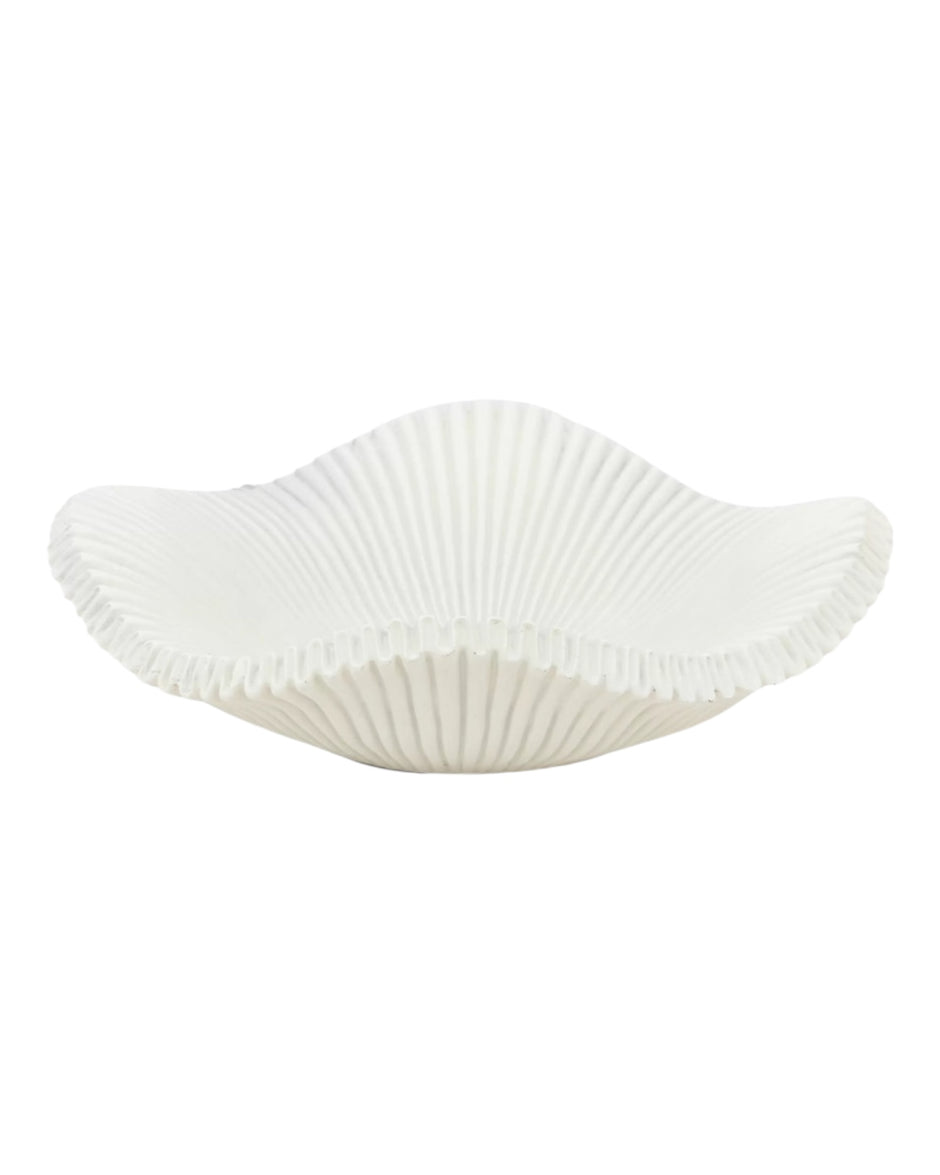 Barbuda Scalloped Resin Bowl