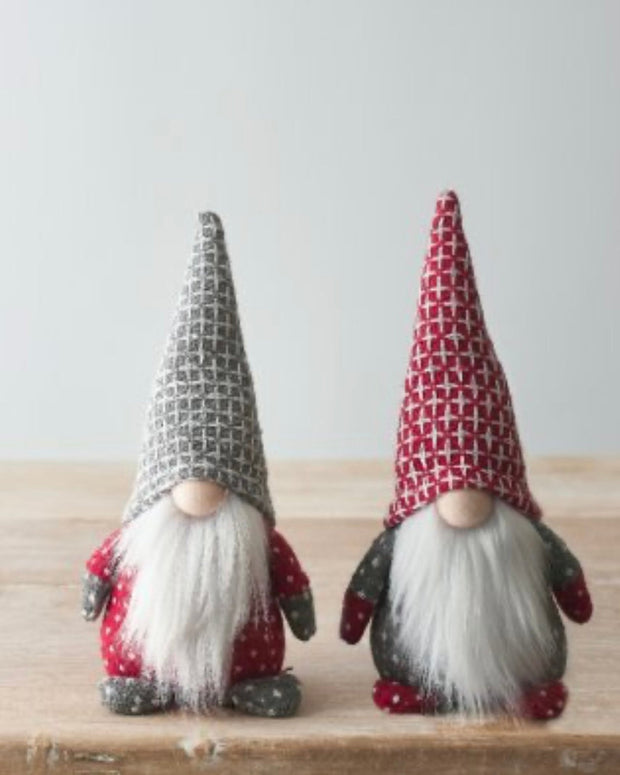 Red And Grey Nordic Fabric Gonks