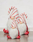 Red And White Striped Hat Ceramic Santa Gonk