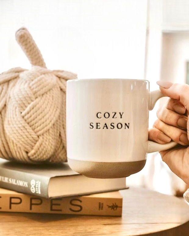 Sweet Water Decor - Cream Glazed Ceramic Mug - Cozy Season