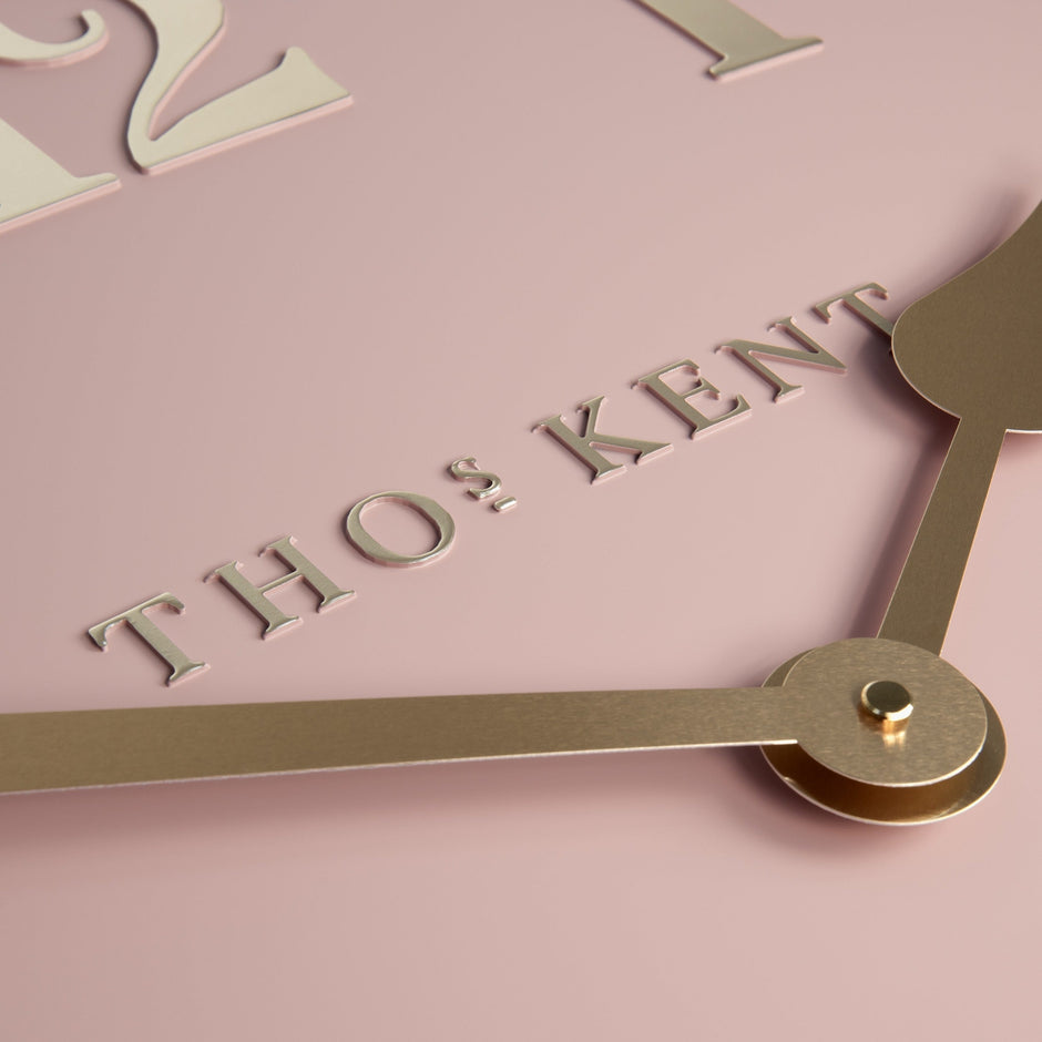 Thomas Kent 12" Arabic Wall Clock Blush Pink