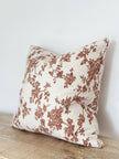 Aria Terracotta Brown Cotton Cushion Cover 45cm x 45cm