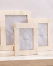 Wide Border Bone Effect Off White Photo Frame