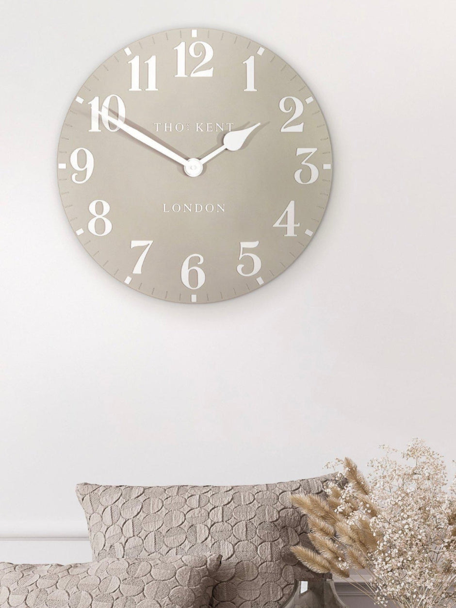 Thomas Kent 20" Arabic Wall Clock Sand Beige