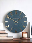 Thomas Kent 12” Mulberry Wall Clock Midnight Blue