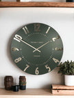 Thomas Kent 12” Mulberry Wall Clock Olive Green