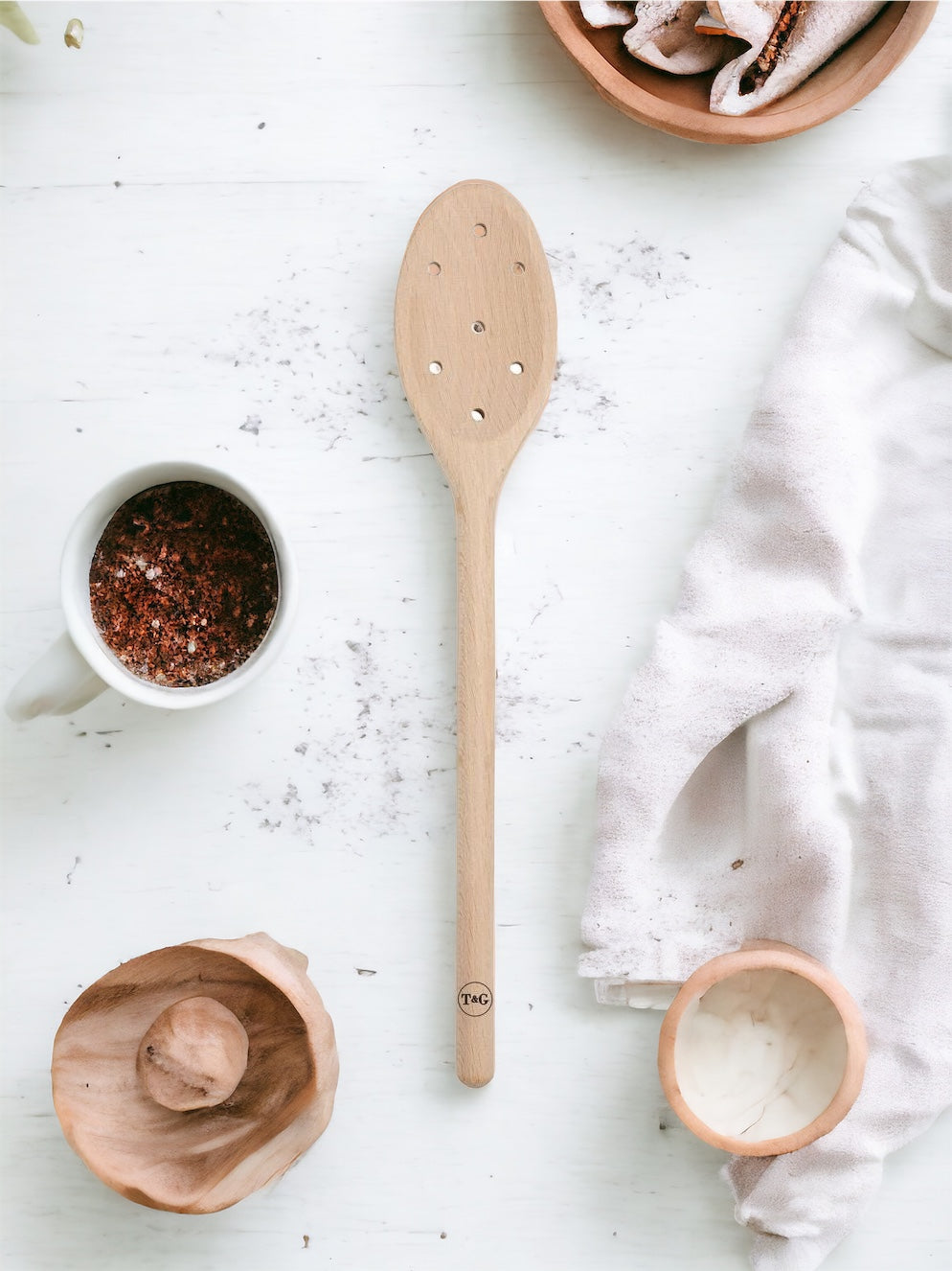 Wooden Spoon With Holes