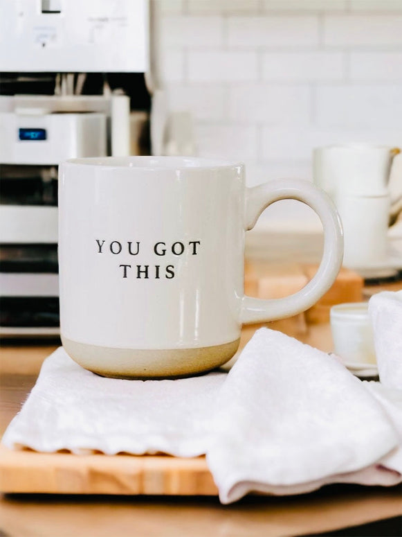 Sweet Water Decor - Cream Glazed Ceramic Mug - You Got This