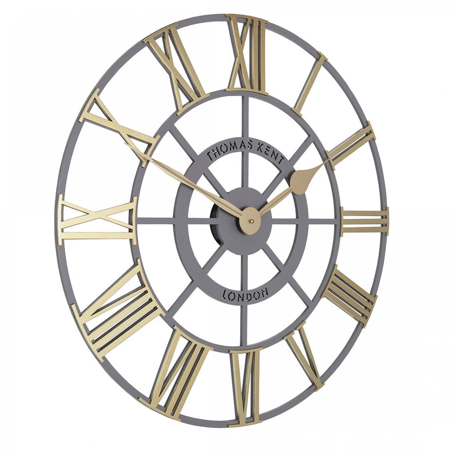 Thomas Kent 24" Evening Star Grand Clock Brass