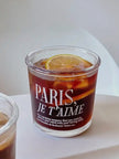 White Glass Coffee Cup “Paris, Je T’aime”