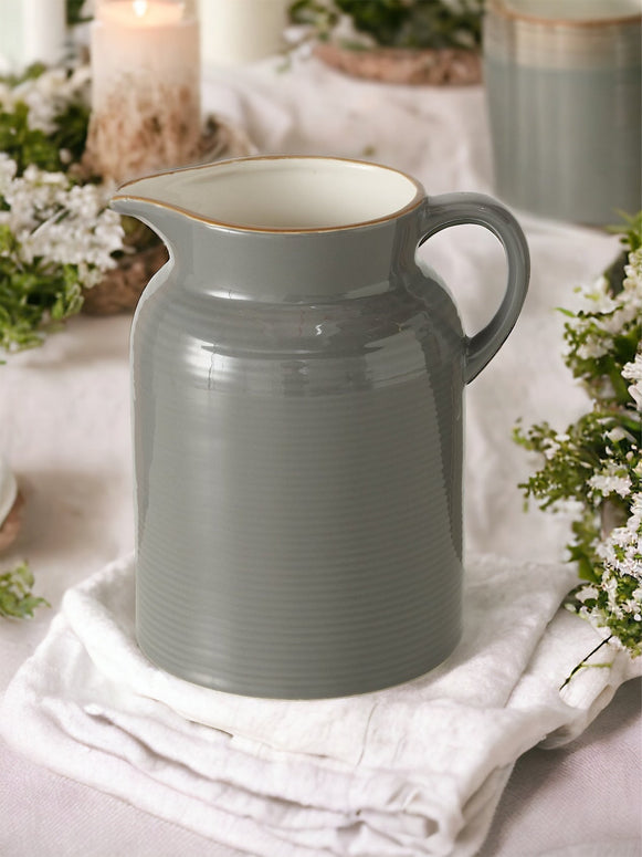 Dark Grey Ceramic Fania Jug