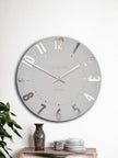 Thomas Kent 12” Mulberry Wall Clock Silver Cloud