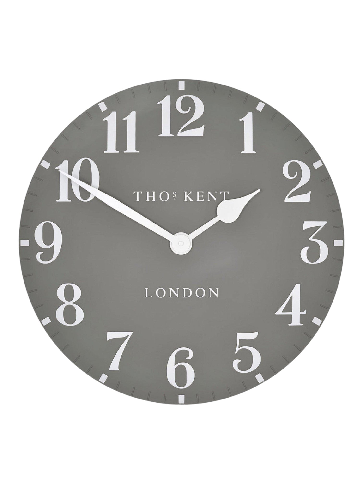 Thomas Kent 20” Arabic Wall Clock Dolphin Grey