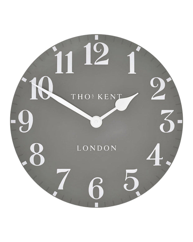 Thomas Kent 20” Arabic Wall Clock Dolphin Grey