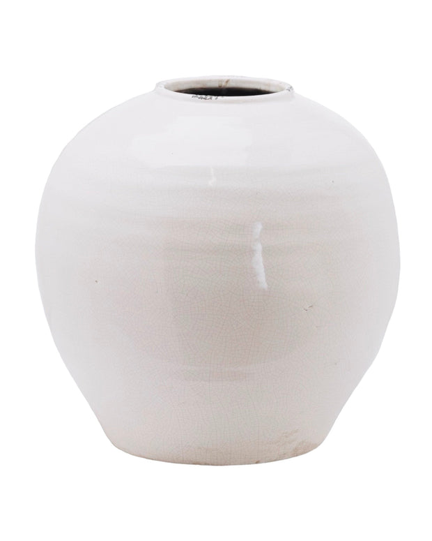 Regola Extra Large Ivory White Garda Glazed Vase