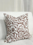 Clay Brown Print Cushion Cover - 45cm x 45cm