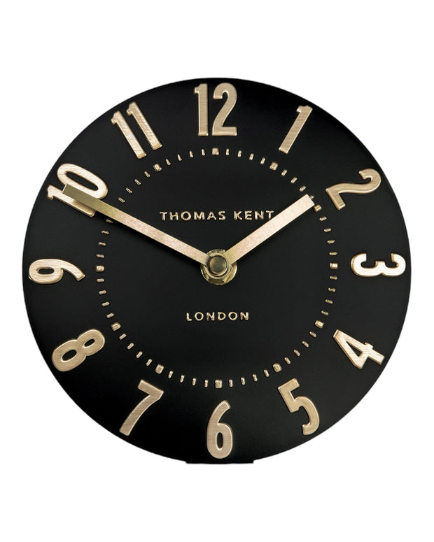 Thomas Kent 12” Mulberry Wall Clock Black Noir