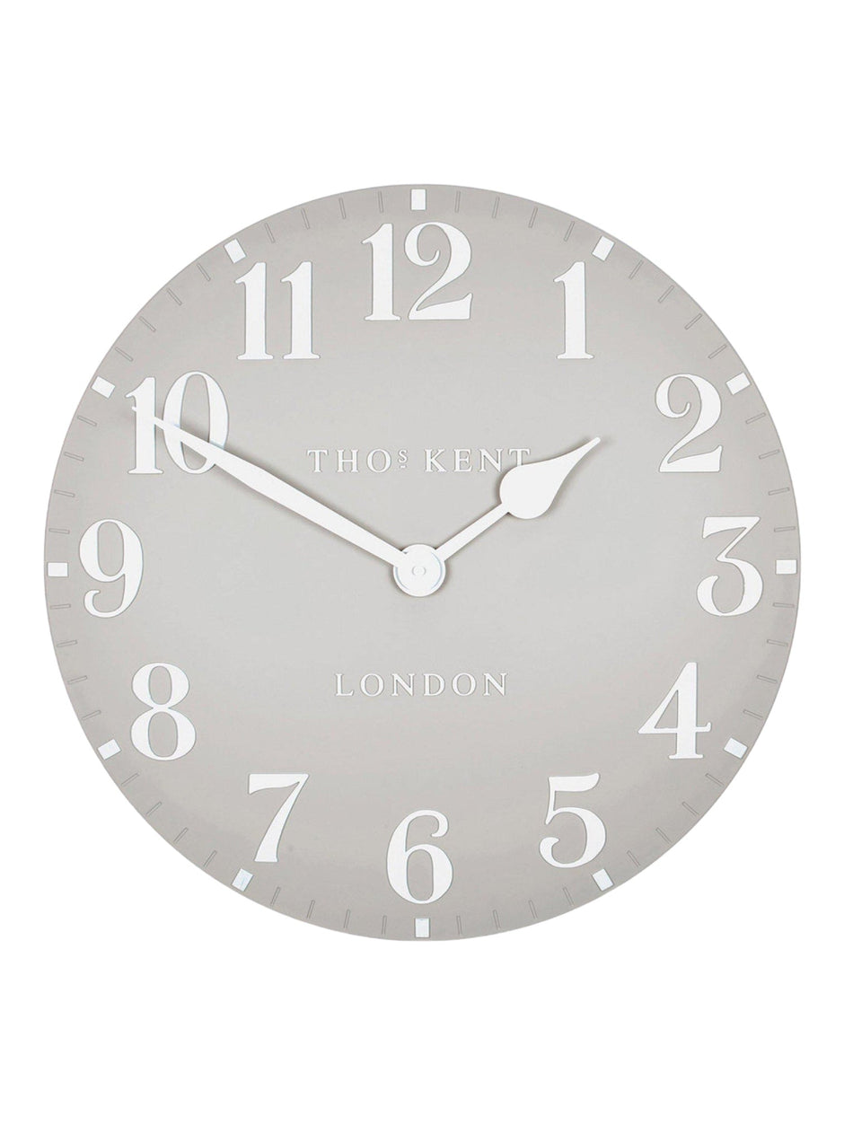 Thomas Kent 20” Arabic Wall Clock Dove Grey