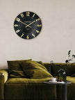 Thomas Kent 20” Mulberry Wall Clock Black Noir