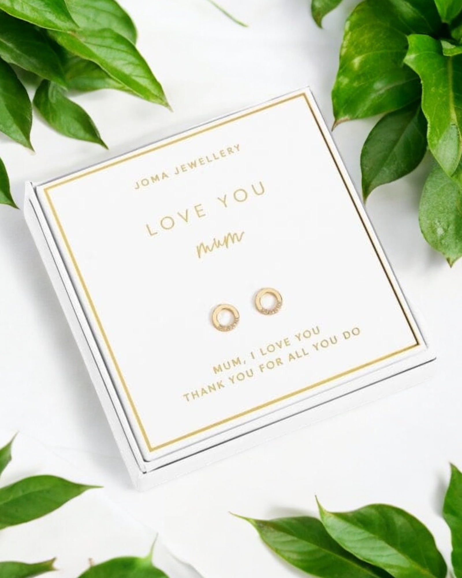 Joma Jewellery - Boxed Earrings Love You Mum