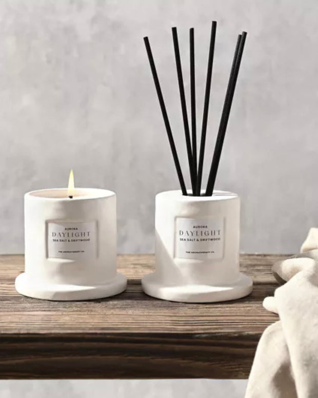 The Aromatherapy Candle Company - Daylight Reed Diffuser - Sea Salt & Driftwood