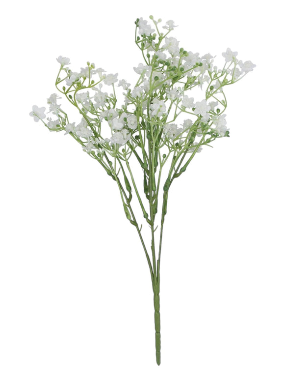 Faux Foliage - White Gypsophila Spray Bunch