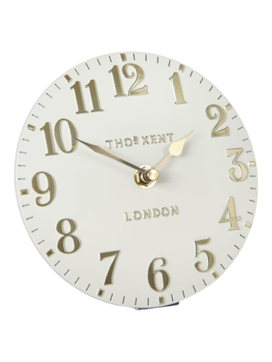 Thomas Kent 12” Arabic Wall Clock Oatmeal White