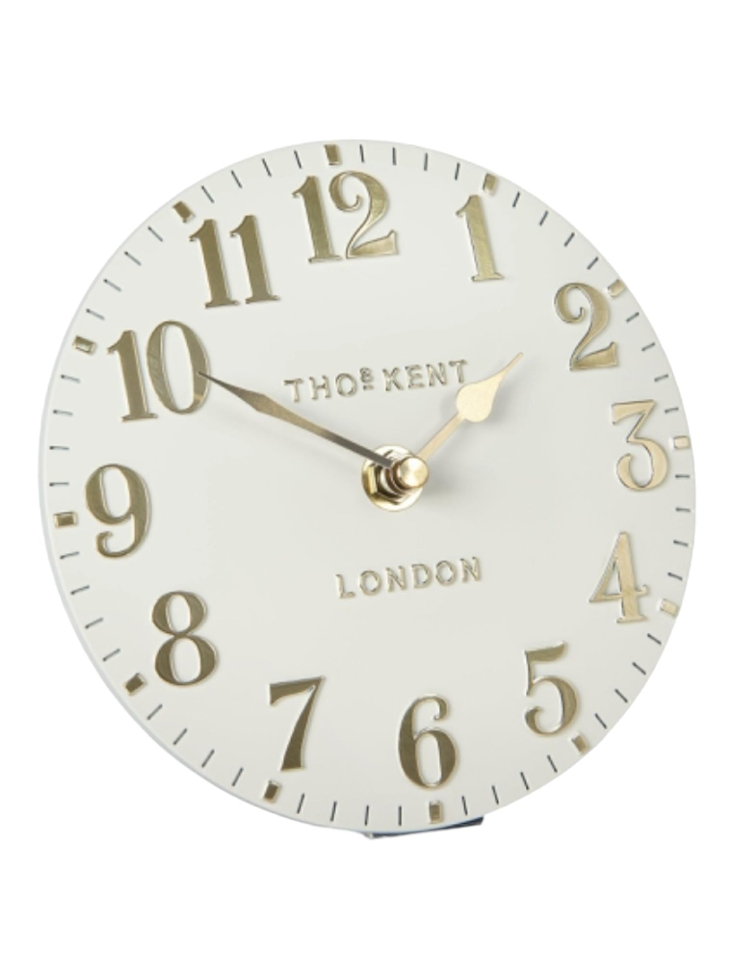 Thomas Kent 12” Arabic Wall Clock Oatmeal White