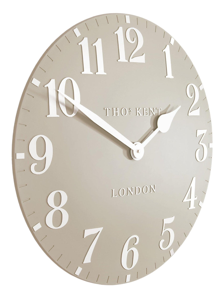 Thomas Kent 20" Arabic Wall Clock Sand Beige