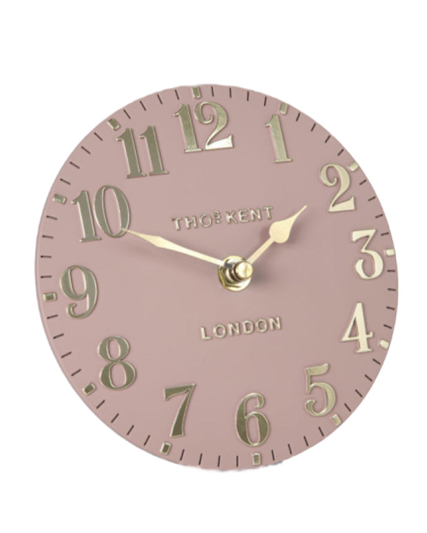 Thomas Kent 6" Arabic Mantle Clock - Blush Pink