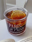 White Glass Coffee Cup “Paris, Je T’aime”