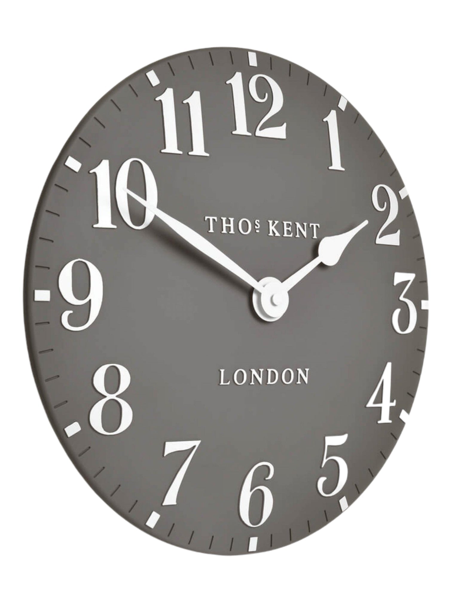 Thomas Kent 12” Arabic Wall Clock - Dolphin Grey